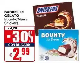 Il Gigante Barrette gelato Bounty/Mars/ Snickers offerta