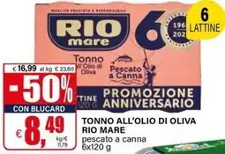 Il Gigante Tonno all'olio di oliva RIO MARE offerta