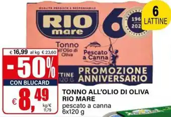 Il Gigante Tonno all'olio di oliva RIO MARE offerta