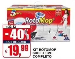 Il Gigante Kit rotomop super five completo offerta