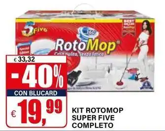Il Gigante Kit rotomop super five completo offerta