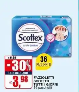 Il Gigante Fazzoletti scottex tutti i giorni 36 pacchetti offerta
