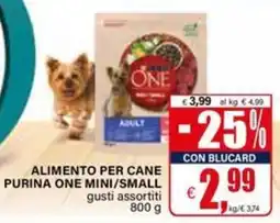 Il Gigante Alimento per cane purina one mini/small offerta
