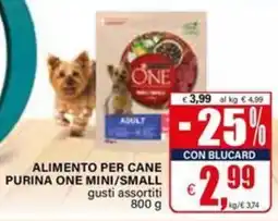 Il Gigante Alimento per cane purina one mini/small offerta