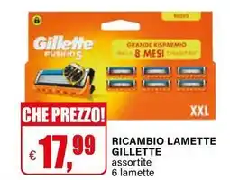 Il Gigante Ricambio lamette GILLETTE offerta