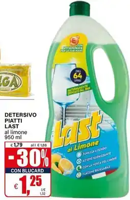 Il Gigante Detersivo piatti LAST offerta