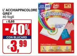 Il Gigante L'acchiappacolore GREY 40 fogli offerta