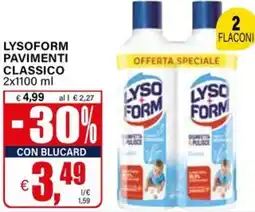 Il Gigante Lysoform pavimenti classico offerta