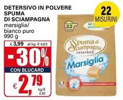Il Gigante Detersivo in polvere SPUMA DI SCIAMPAGNA offerta