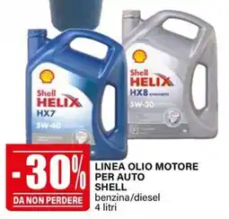 Il Gigante Linea olio motore per auto SHELL offerta
