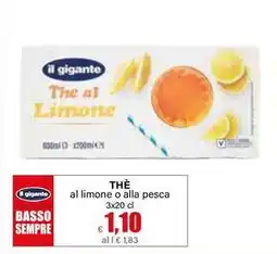 Il Gigante Il gigante the al limone o alla pesca offerta