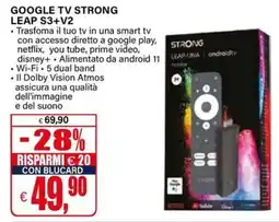 Il Gigante Google TV strong LEAP S3+V2 offerta