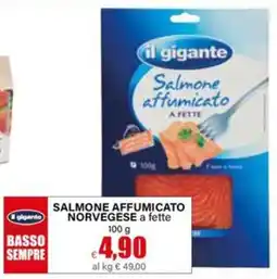 Il Gigante il gigante Salmone affumicato norvegese offerta