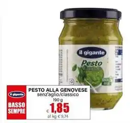 Il Gigante Il gigante pesto alla genovese offerta