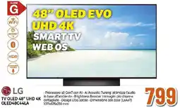 Extracoop LG TV OLED 48" UHD 4K OLED48C44LA offerta