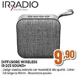 Extracoop IRRADIO DIFFUSORE WIRELESS IR-203 SOUND+ offerta
