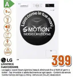 Extracoop LG LAVATRICE F4NX1009NWB offerta