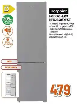Extracoop Hotpoint FRIGORIFERO HPK25403XP5E1 offerta