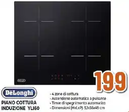 Extracoop DeLonghi PIANO COTTURA INDUZIONE YLI60 offerta