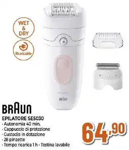 Extracoop BRAUN EPILATORE SE5030 offerta
