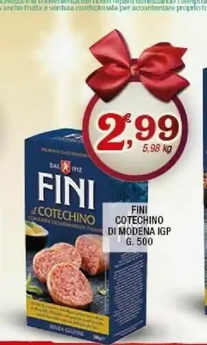Sigma Fini cotechino di modena igp offerta