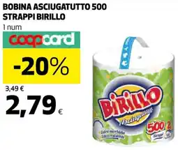 Ipercoop BOBINA ASCIUGATUTTO 500 STRAPPI BIRILLO offerta