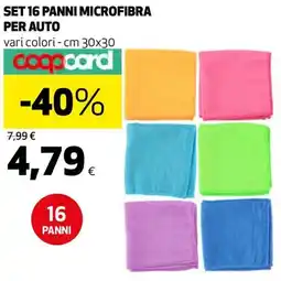 Ipercoop SET 16 PANNI MICROFIBRA PER AUTO offerta