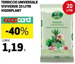 Ipercoop TERRICCIO UNIVERSALE VIVIVERDE VIGORPLANT offerta