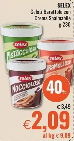 Famila Superstore SELEX Gelati Barattolo con Crema Spalmabile offerta