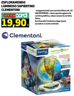 Ipercoop Esploramondo luminoso sapientino clementoni offerta