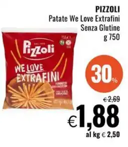 Famila Superstore PIZZOLI Patate We Love Extrafini Senza Glutine offerta