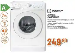 Ipercoop Indesit LAVATRICE MTWC71296WIT offerta