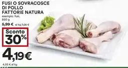 Coop Fusi o sovracosce di pollo fattorie natura offerta