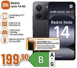 Ipercoop Redmi note 14 4G offerta