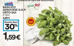 Coop Basilico genovese D.O.P. ORTO QUI offerta