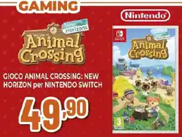 Ipercoop GIOCO ANIMAL CROSSING: NEW HORIZON per NINTENDO SWITCH offerta