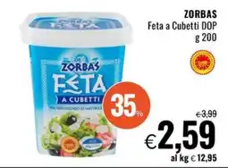 Famila Superstore ZORBAS Feta a Cubetti DOP offerta