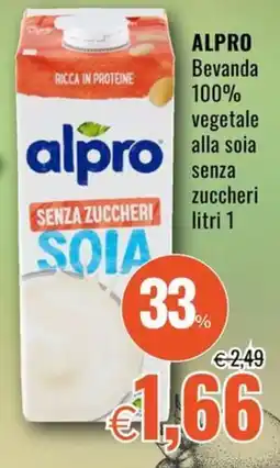 Famila Superstore ALPRO Bevanda 100% vegetale alla soia senza zuccheri offerta