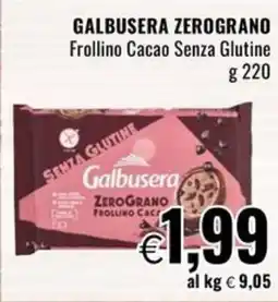 Famila Superstore GALBUSERA ZEROGRANO Frollino Cacao Senza Glutine offerta