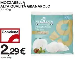 Coop Mozzarella alta qualità GRANAROLO offerta
