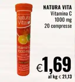 Famila Superstore NATURA VITA Vitamina C 1000 mg 20 compresse offerta