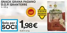 Coop Snack grana padano D.O.P. GRANTERRE offerta
