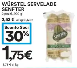Coop Würstel servelade SENFTER offerta