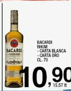 Sigma Rhum - carta blanca - carta oro 700 ml offerta