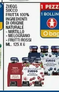 Sigma Succo frutta 100% ingredienti di origine naturale mirtillo 125x6 ml offerta