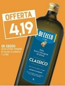 Gran Risparmio Olio extra vergine di oliva 1000 g(ml) offerta