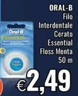 Famila Superstore ORAL-B Filo Interdentale Cerato Essential Floss Menta 50 m offerta