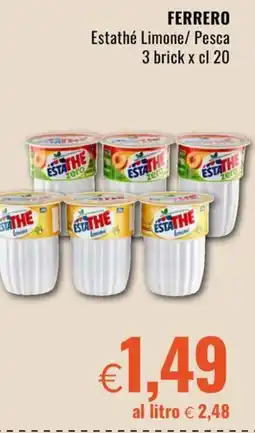 Famila Superstore FERRERO Estathé Limone/Pesca offerta