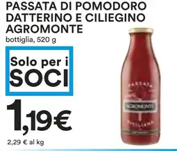 Coop Passata di pomodoro datterino e ciliegino AGROMONTE offerta