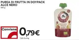 Coop Purea di frutta in doypack ALCE NERO offerta